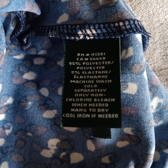 Ralph Lauren Dress, Size 10, Navy print - Picture 7 of 7